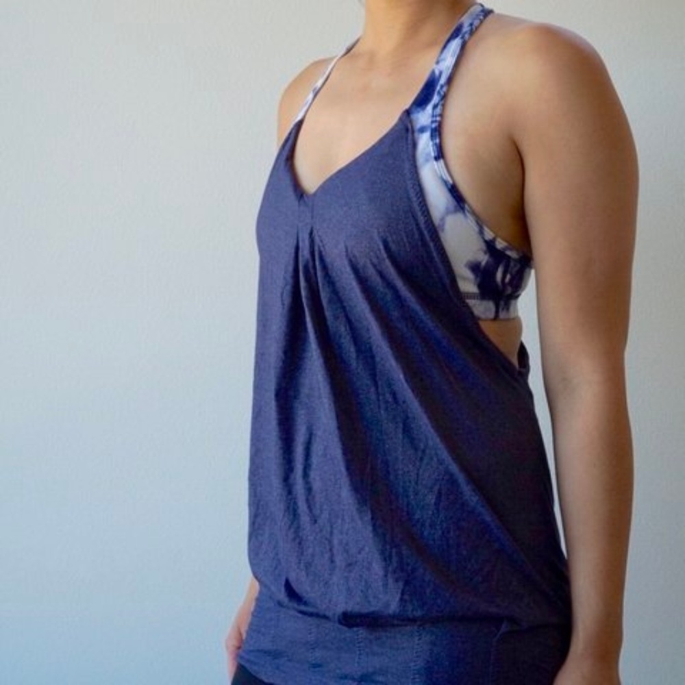 lulu No Limits Black/Gray Granite 2-in-1Tank - Size 8